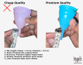Revolutionary Menstrual Period Cup for Women with Zipper/Cotton Pouch for keeping the cup Hygienic. 