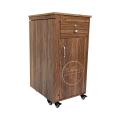 Iron Stand Folding With Storage Cabinet & Wheels Including Brakes - Wooden Iron Stand - Ironing Board Foldable - Adjustable. 