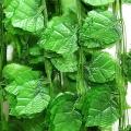 12Pcs Artificial Plant Grape Leaves Hanging Garland Fake Vine Wedding Decoration. 