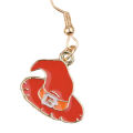 1 Pair Ghost Funny Halloween Earrings Alloy Pumpkin Hat Broom Drop Hook Earrings Party Jewelry. 