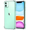 Apple iPhone 11 Back Cover Transparent Extra Bumper Anti Shock Soft Crystal Clear Case Cover For iPhone 11. 