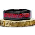 Red Dragon Tungsten Band, Red Tungsten Ring, Stunning Wedding Band For Mens, Mens Stylish Ring, Party Rings For Mens.. 