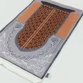 Beautiful Smooth & Durable Luxurious Carpet Style 3D Turkish Design Prayer Mat | Imported Janamaz - Prayer Mats King Size 31 X 47 inches / Jai namaz - High Quality Qleen Jaye Namaz - Turkish Qalin Jaye Nimaz -. 