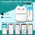 Mini Printer Portable,Wireless Bluetooth Thermal Printers Printing Gift for Label Receipt Photo Notes Study Home Office. 