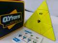 Qiyi Pyramid Rubiks Cube Frosted Inside (3x3x3) High Quality Magic Cube, Stickerless Cube-Smooth Turning WCA Recommended Best Out Of All In Market. 
