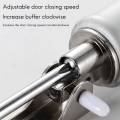 Simple Door Closer Silent Pneumatic Hydraulic Buffer Automatic Brown. 