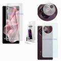 vivo V30e UV Glass Liquid Glue Tempered Glass Screen Protector + Back Matte Protector Soft Skin Sheet Film + Back Camera Glass Protector Flexible 9H Gorilla Lens Glass For vivo v30e - Transparent. 
