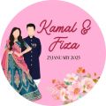 “Customized Wedding Stickers | 1.5 Inch | 70 / 140 / 210 Pcs | Personalized Labels for Weddings & Events”. 