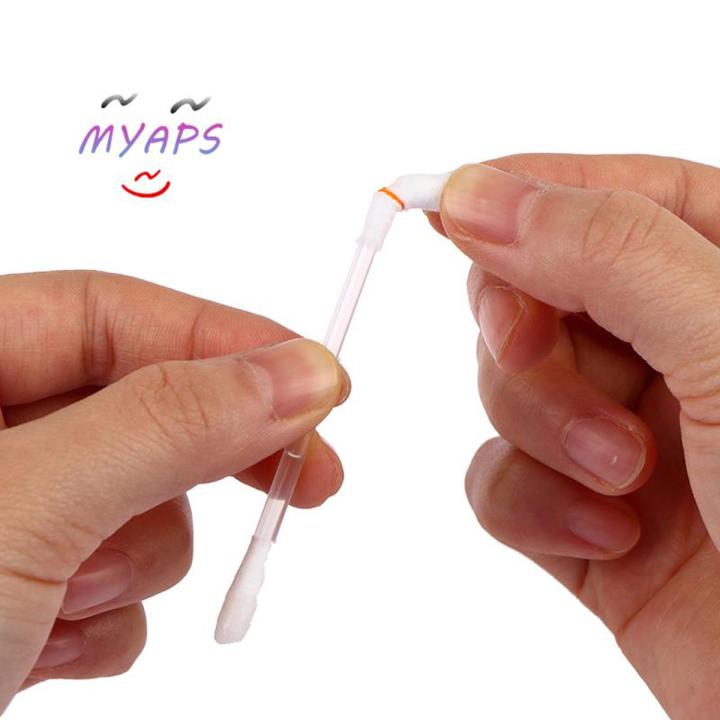 50pcs Vitamin E Oil Swabs Stick Disposable VE Cotton Swab Protect Lip Gum Anti-dry Moisture Use Before Teeth Whitening