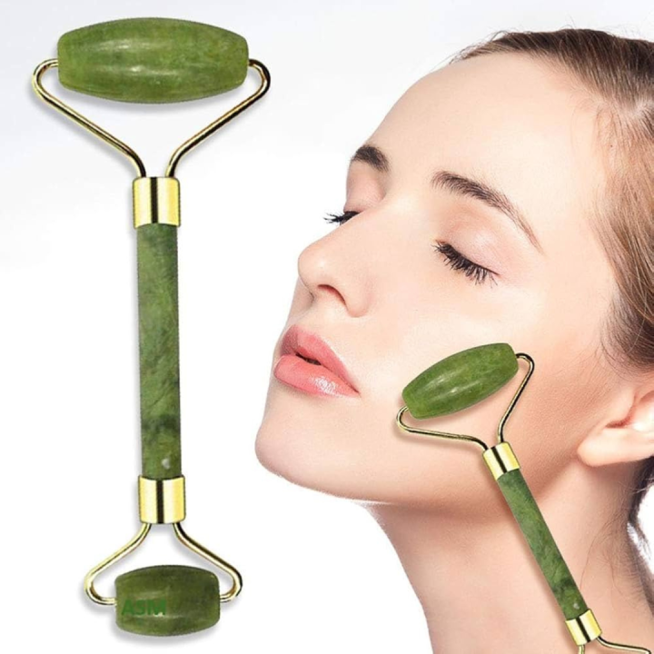 Marble Jade Roller for Face with Marble Marble Face Roller Massager Green Jade Facial Roller