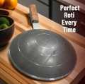 Ulta Tawa Iron Roti Chapati Maker With Wooden Handle Durable Quality Roti Tawa Kitchen Home Chapati Heavy Duty Flat Bread Phulka Roti Tawa Roomali Roti Chapati Phulka Cooking Cookware set Long Usage Frying Pan Metal Ulta Tawa. 