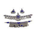 Afghan Blue Matha Patti Set - Afghani Jewelry Set In Blue - Premium Quality, Stylish And Ethnic - Elevate Your Look. 