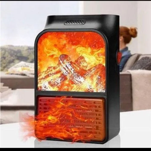 New Imported Electric Fan Heater Warm 900W Flame Heater Handy Wall ...