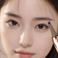 4 Point Eyebrow Pencil Outline Shadow Eyeliner Waterproof Lasting 0.01mm Liquid Eyebrow Pencil Korean Makeup Cosmetic. 