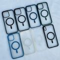 Apple iPhone Covers - Magnetic MagSafe Protective Clear Transparent Cover Case For iPhone All Models. 