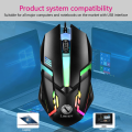 Limei S1 E-Sports LED Luminous Backlit Wired Mouse USB Wired For Desktop Laptop Mute Office Computer Gaming Mouse. 