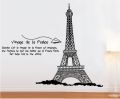 Wall Stickers Eiffel Tower Wall Sticker Paris Famous Building Wall Sticker For Living Room.. 