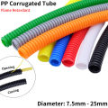 1/3M PP Insulated Corrugated Tube Auto Line Pipe Harness Wire Wrap Colorful Threading Plastic Split Wire Loom Protection Sleeve. 