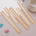 15/20Cm Wooden Ruler Double Sided Scale Measuring Tool For Children Students Drawing Construction Supply. 