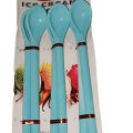 Best Quality Thick Unbreakable Plastic Ice-Cream Spoon Set of 6 For Ice cream/ Dessert/Sweet Eating. 