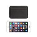 Small Pocket Sized ATM Card Holder Wallet Ultra Slim And Soft Mini Black Leather Wallet And Card Holder Stylish Wallets And Card Holders. 