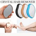 crystal hair remover stone Painless Epilator Reusable Depilation Tool for body hair. Portable Hair Removal Beauty Tool- Hair remover Stone for Man and Women. 