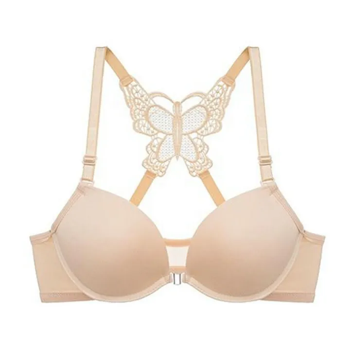 Butterfly Style Bra For Women's Front Open Padded Bras For Bridals Push ...