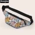 Deanfun Fanny Pack For Women Personal Printed Waist Bag For Girls Fashion Elegant Hip Bag Belt Bags For Travel 18069. 