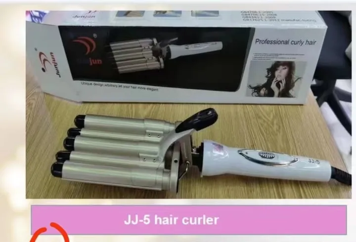 Hair%20Crimper,%205%20Barrel%20Easy%20Curling%20Iron%20Wand%2014%20Levels%20Temperature%20Adjustable%20for%20Do%20Hairstyle%20for%20Girls%20for%20Curly%20Hair%20-%20Image%202