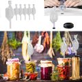 Brew Airlock Kit Plastic Wine Airlock 6 Airlocks and 12 Sealing Rings for Fermenting, Brewing, Beer, Wine, Sauerkraut. 