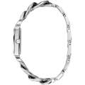 Guess Silver Stainless Steel Silver Dial Quartz Watch for Ladies - W1029L1. 