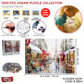 1000 PCS Jigsaw Puzzles, Educational Intellectual Decompressing Fun Game for Kids Adults, Puzzles 1000 Pcs Fun and Challenging Family Game + Wall Poster (World Architecture Egypt Gizeh Pyramid Space Traveler Venice House Turkish Air Balloons Time Square). 