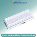 GL No.12 Educational & Testing Electronic Circuit Breadboard 830 Points Solderless Prototyping Breadboard for DIY Projects. 