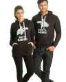 Home shopping 3  11.11 PACK OF 2 BLACK HE/SHE IS MINE SWEATSHIRT FOR COUPLE 503. 