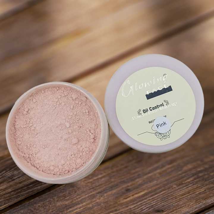 Glowing%20Face%20Oil%20Control%20Powder%20Base%20Makeup%20Waterproof%20Loose%20Powder%20-%20Pink%20-%20Image%202