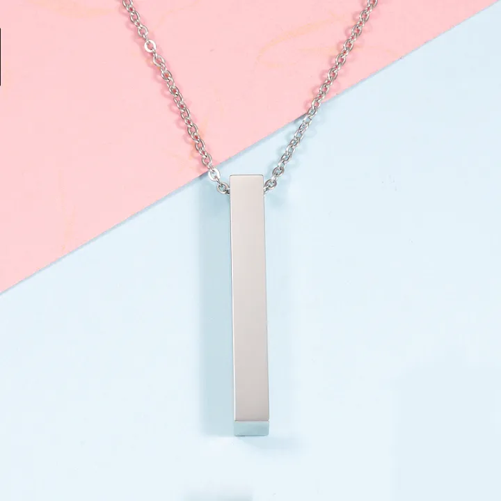 Geometric%203D%20Vertical%20Bar%20Pendant%20Locket%20With%20Silver%20Beads%20Chain%20Necklace%20Set%20For%20Girls%20Women%20Men%20Ladies%20Couples%20Unisex%20Friendship%20Mens%20Boys%20Nacklace%20-%20%20Couple%20Best%20Friend%20Ship%20Stick%20-%20Image%203