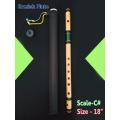 C Sharp Medium Scale Side Blown Bamboo Bansuri Flute. 