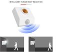 Automatic Human Body Infrared PIR Sensor Bulb Light Base PIR Motion Detector Wall Lamp Holder Socket. 