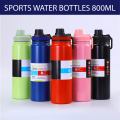 800ml Thermos Bottle - Water Bottle for Girls & Boys - Stainless Steel Water Bottle Hot And Cold Water Bottle With Thermos Flask Vacuum Insulated Water Bottle for Kids, Outdoor Sports, Gym, Travel Sports Water Bottle. 