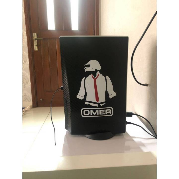 Ps5 skin Pubg Design with 2 controller skin ( not cilicone cover)