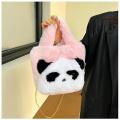 Soft Panda  bag Handbags Cross bag portable Women's bag Chains Shoulder Trend messenger bag for Fashionable Daily use Travel Casual outing Gift option. 
