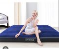 Air mattress intex (80"x60''"x10'')without pump air bed inflatable air mattress intex double. 