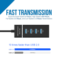 USB 3.0 Hub 4 Port USB Extender Compatible for Surface Pro XPS IdeaPad MateBook X Pro Notebook PC USB Flash Drives Mobile HDD. 