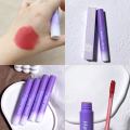 Hello Style Purple Sweet Potato Denim Velvet Lip Clay Matte Summer Lip Glaze Lipstick Student Affordable Makeup. 