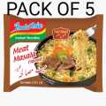 Indomie Beef Flavour Instant Noodles, 70g, Pack of 5 Noodles. 