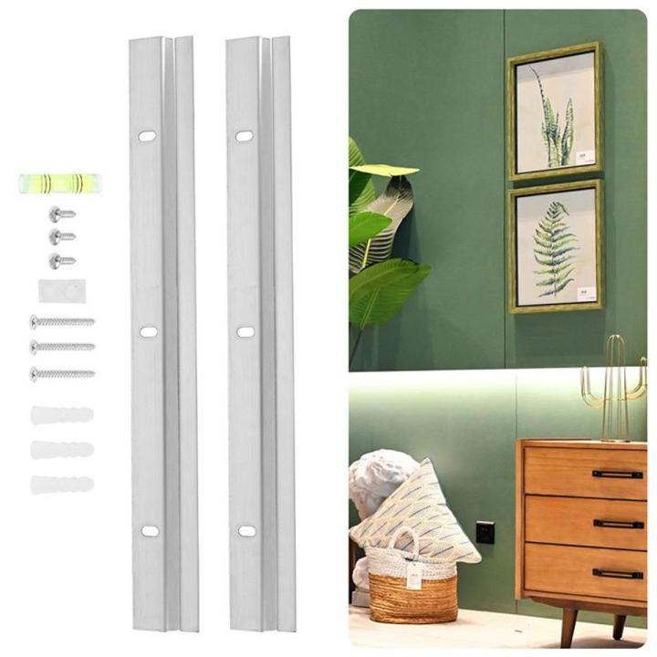 1 Set French Cleat Interlocking Hardwares Kit Metal Z Hanger Bathroom Mirror Hanging Piece Oil Painting Frame for Picture Frames