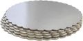 Pack of 10 Fine Decor Silver Cake Board 7,8,9,10 INCH Round Cardboard (10 Pieces), Cardboard Round Cake Circle Base, 7,8,9,10 Inches Diameter (Silve. 