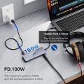 ICZI (‎IZEC-TH27) 11 in 1 Type C Hub; USB C Hub Adapter (Thunderbolt 3) Dock with HDMI, VGA, 4 Port USB-A, 100W PD, Micro SD/TF, Ethernet for MacBook Pro/Air, Chromebook. 