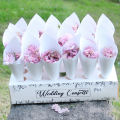 Candy Cone Holder Food Grade Paper Wedding Tray Confetti Cone Stand Box Tray. 