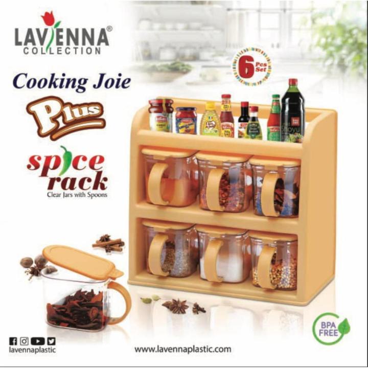 Lavenna Spice Rack 6 in 1 with Shelf